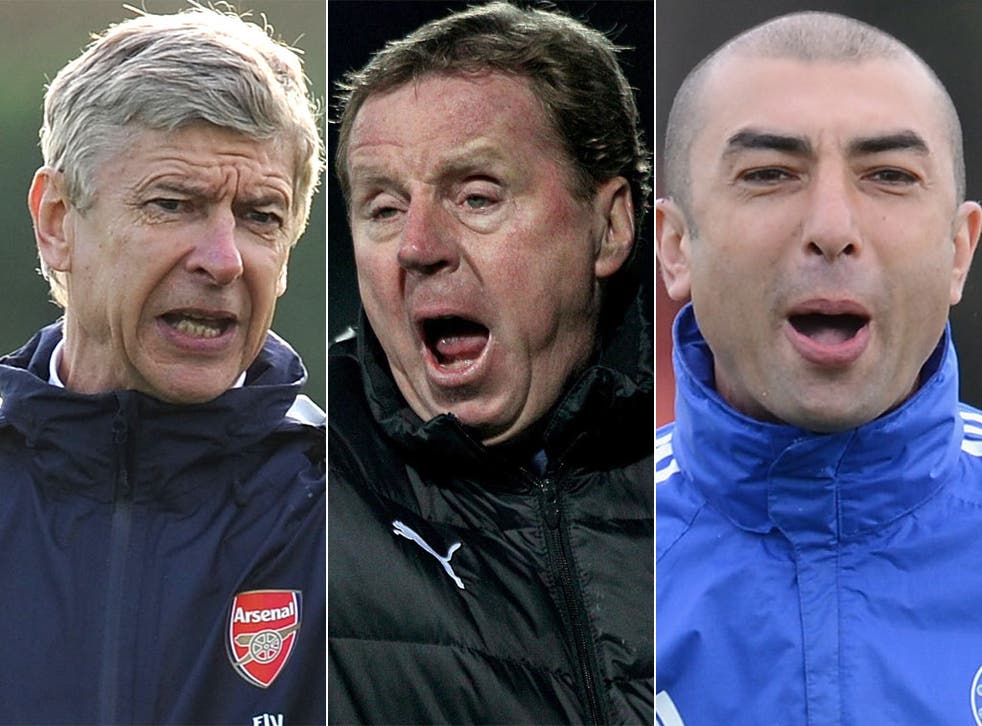 Arsène Wenger, Harry Redknapp and Roberto Di Matteo all know that anything less than fourth place will be regarded a failure by their club's fans