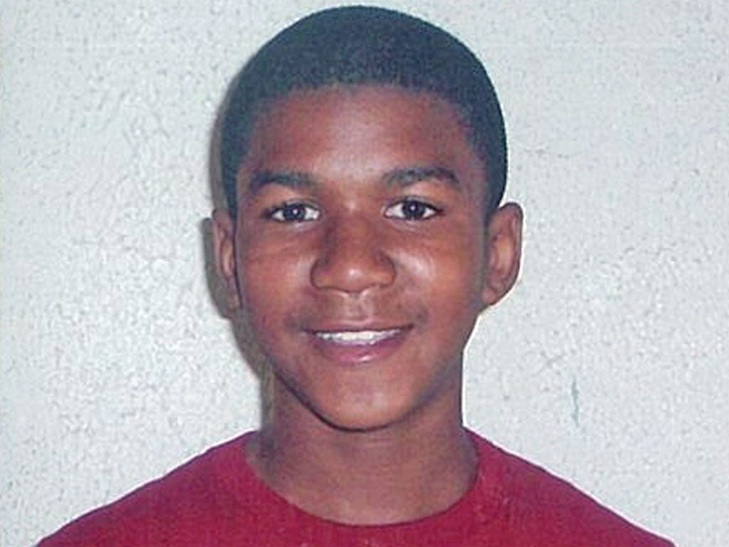 Trayvon Martin in a family photo
