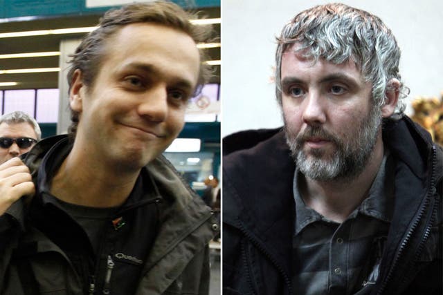 Nicholas Davies-Jones, left, and Gareth Montgomery-Johnson were detained for three weeks