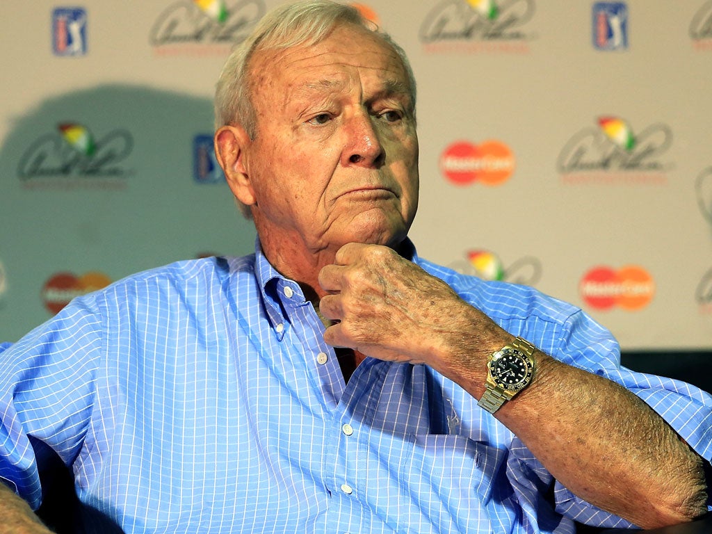 Arnold Palmer: 'I went to the British Open to enhance interest in international golf. And to think that those people are now the top players in the world; we'd like to have them here'