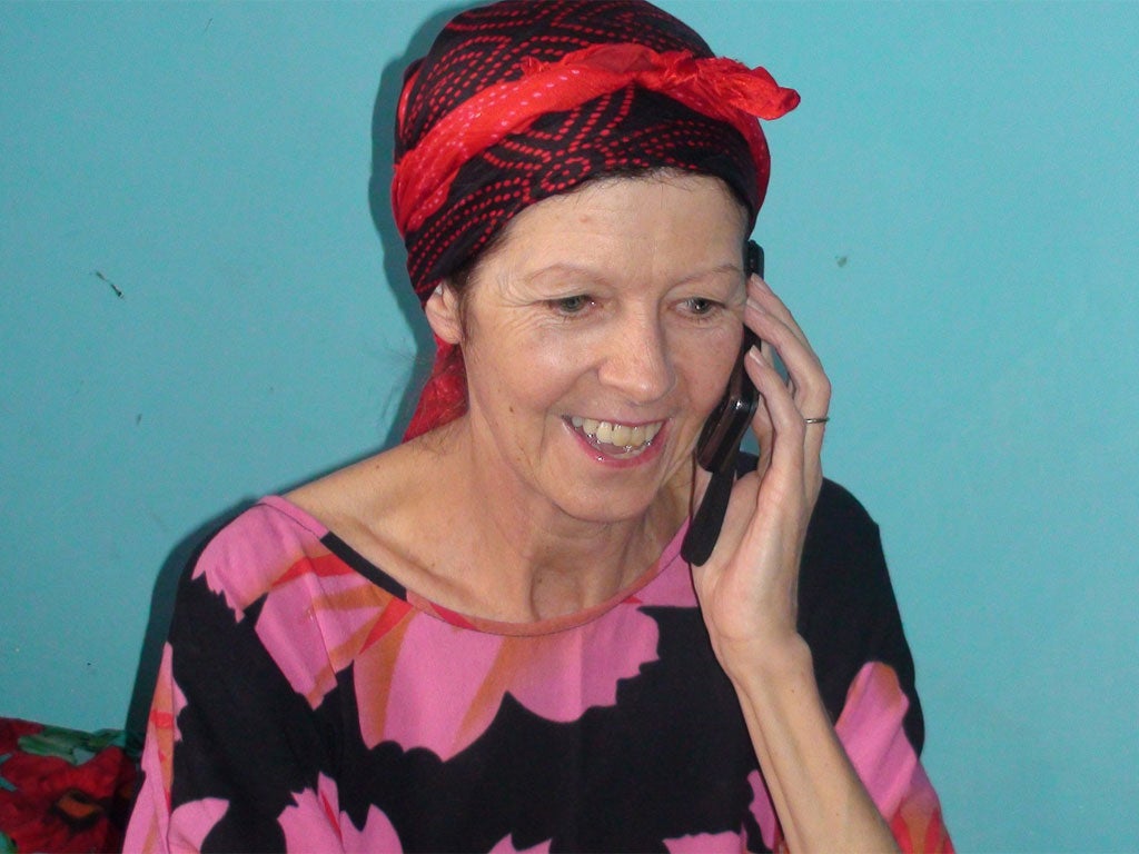 Judith Tebbutt, who was kidnapped six months ago, was handed to British officials in Nairobi yesterday