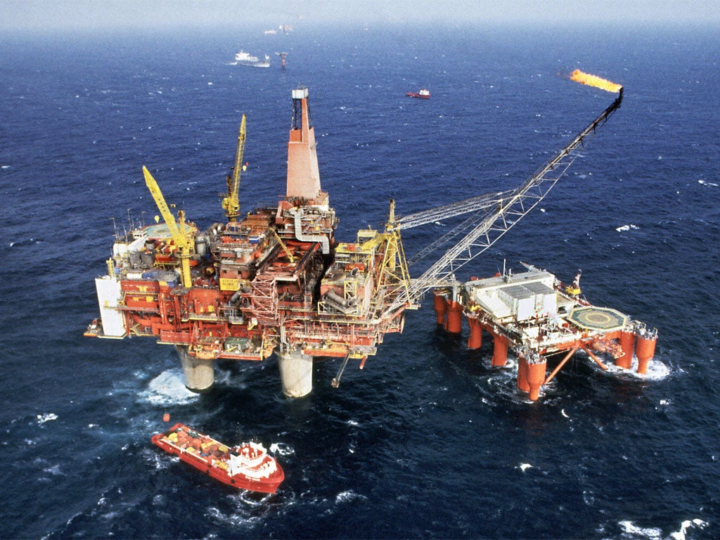 Mr Osborne said the Coalition would give £3bn of support for oil drilling in the North Sea Basin to the west of Shetland