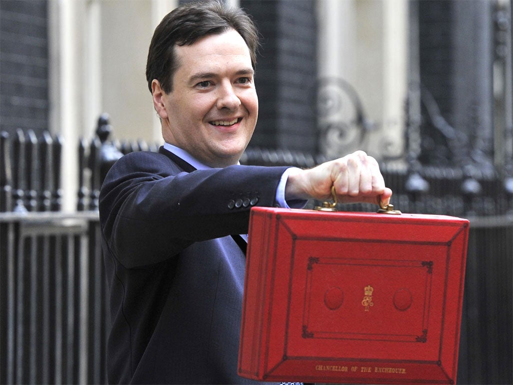 Chancellor George Osborne before delivering a much-trailed Budget which contained two surprises: pensioners' allowances and further welfare cuts