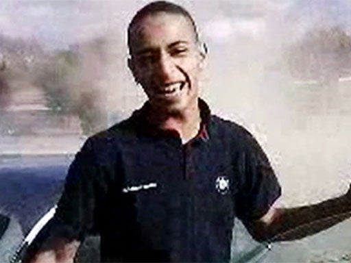 A TV grab by French TV of the killer, Mohamed Merah
