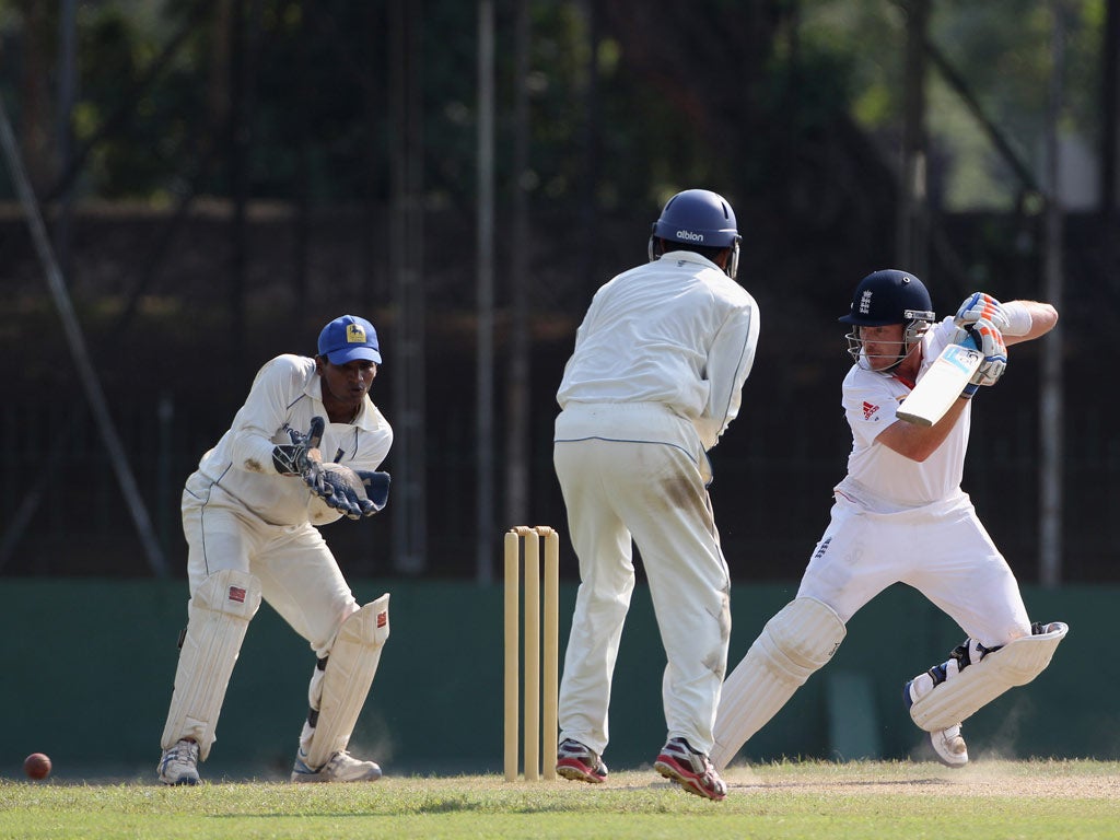 Ian Bell lasted 14 balls