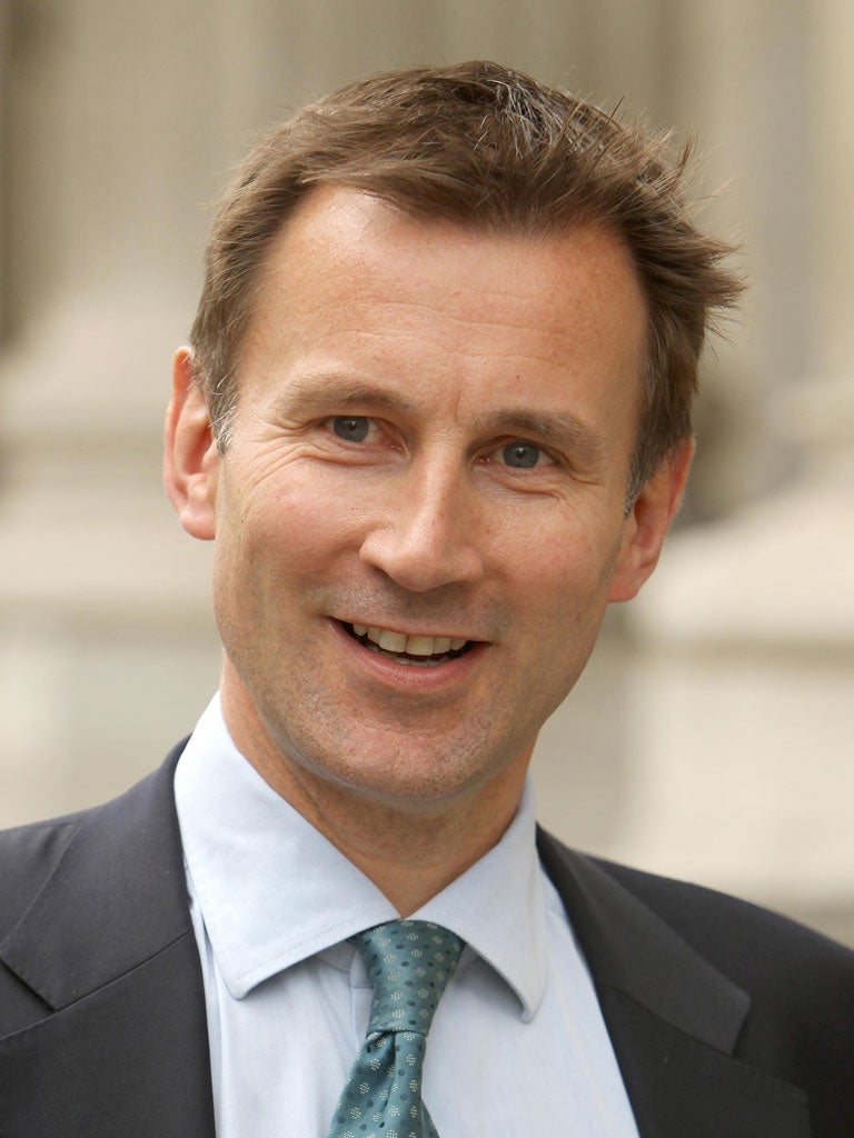 Jeremy Hunt: The Culture Secretary is hoping to harness Olympic fervour to get more people into sport