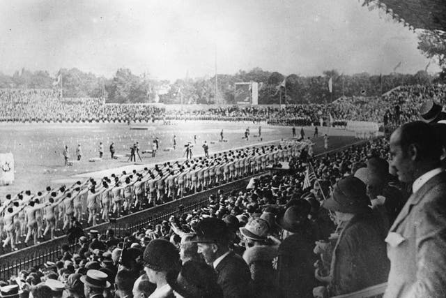 Sporting glory: The opening ceremony of the 1924 Paris Olympics