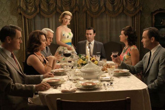 Time team: members of the cast of the first series of ‘Mad Men’
