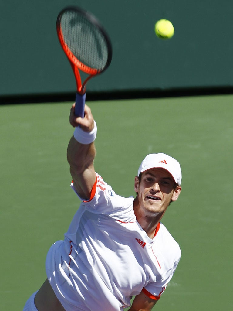 Andy Murray was in good form during a straight-sets victory