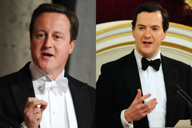 Prime minister David Cameron and Chancellor George Osborne 