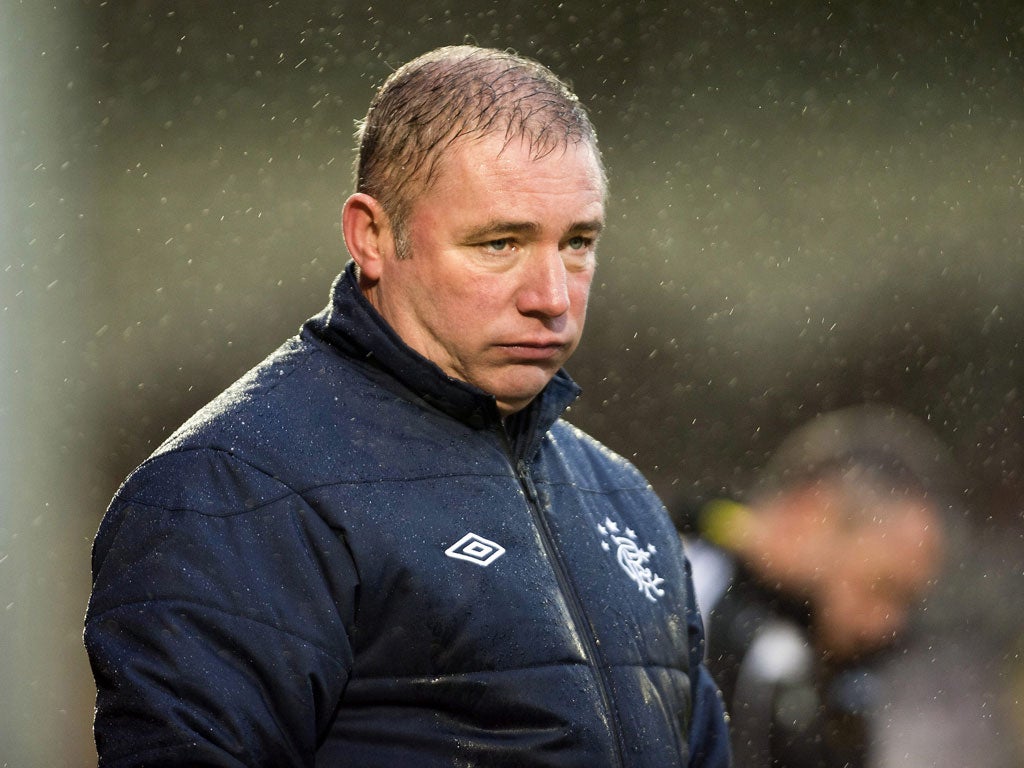 Looking Grim: Rangers manager Ally McCoist has spent more time in crisis meetings than on the training ground as he helps the administrators search for a new owner