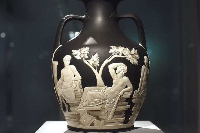 At risk: The Portland Vase, which Wedgwood considered his finest work