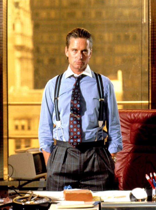 Michael Douglas as Gordon Gekko in Wall Street