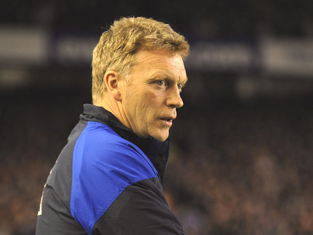DAVID MOYES: Everton’s manager fears the effects of a heavy fixture schedule