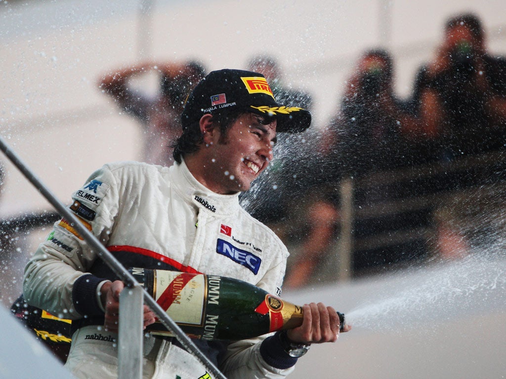 Sergio Perez in Malaysia