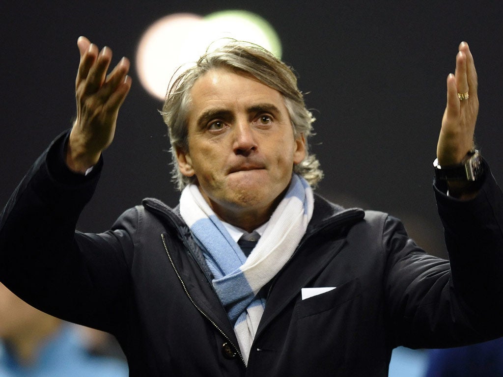 Roberto Mancini has seen City lose momentum
