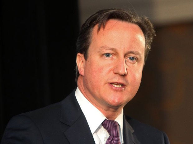 David Cameron pledged to publish a quarterly register of any future meals at official residences