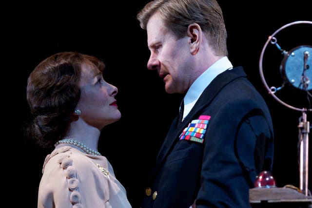 The play's the thing: Emma Fielding and Charles Edwards in
the stage version of 'The King’s Speech'