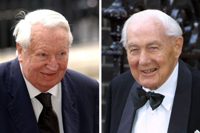 Former prime ministers Sir Edward Heath (left) and Lord James Callaghan are to be honoured by Westminster Abbey with memorial stones