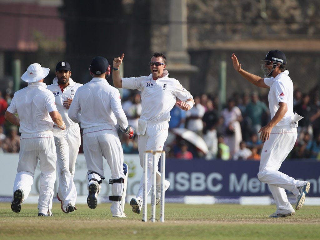 Swann took four wickets on day two of the Test