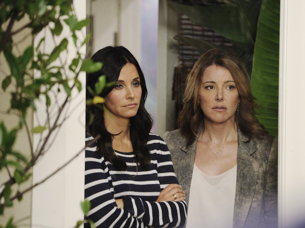 Vintage stuff: Courteney Cox and Christa Miller in 'Cougar Town'