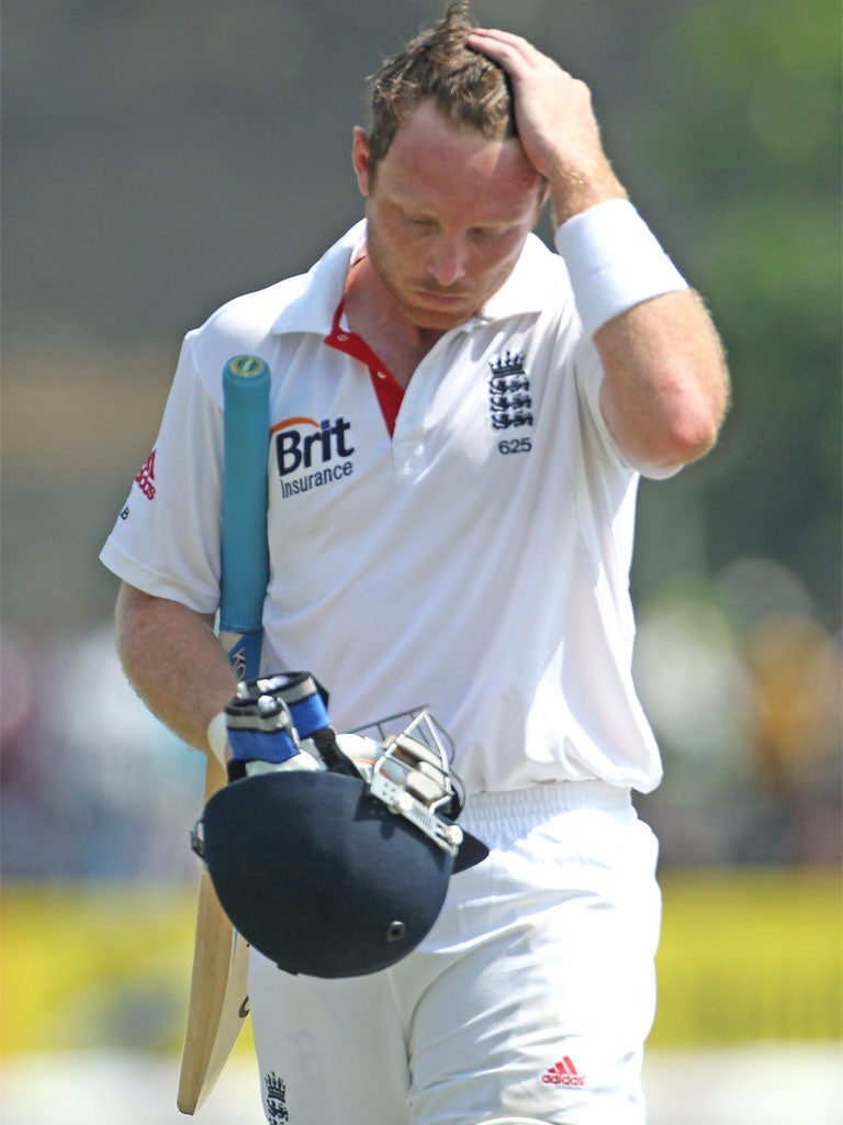 Ian Bell made 52 but was one of six victims for the spinner Rangana Herath