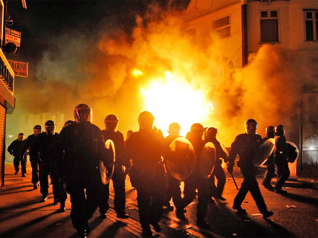 15,000 young people actively took part in violence during the riots