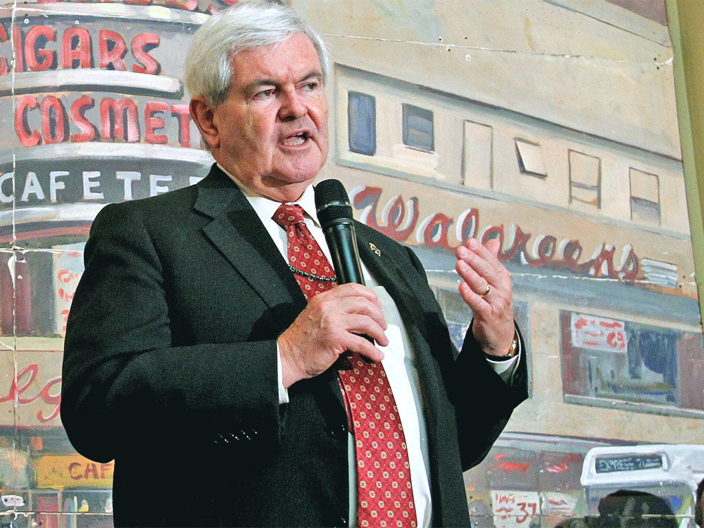 Newt Gingrich has debts of $1.5m