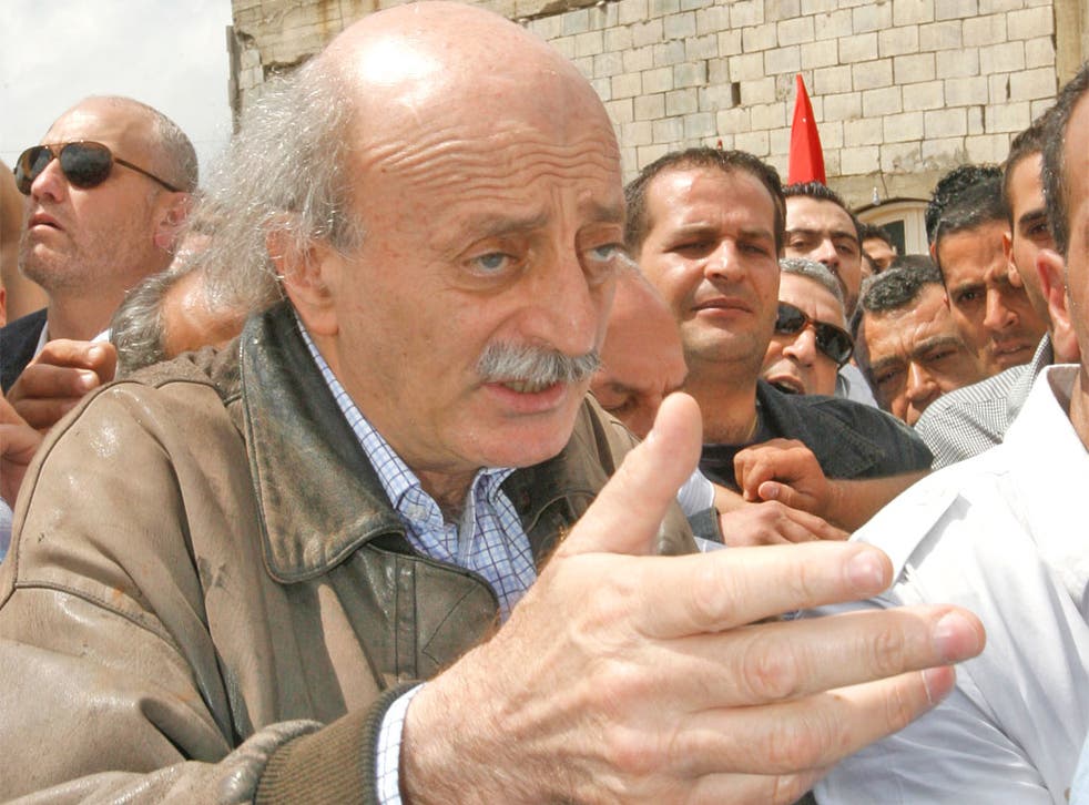 Walid Jumblatt, the leader of Lebanon's Druze community, is commemorating the 40th anniversary of his father's death