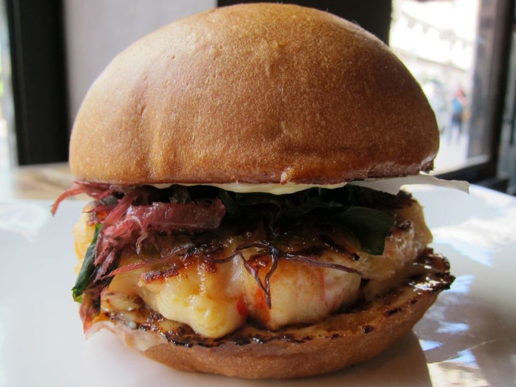 Flavours to savour: the shrimp burger