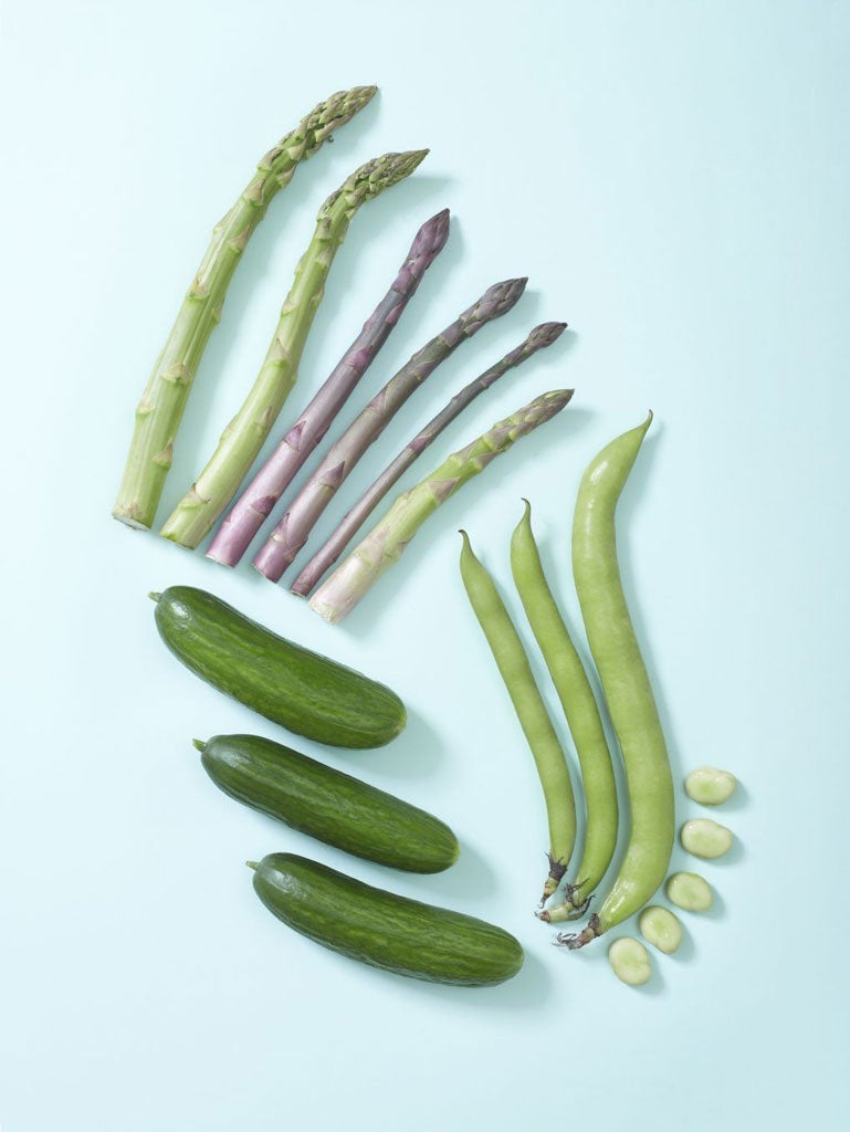Asparagus, broad beans, cucumbers: a seasonal celebration