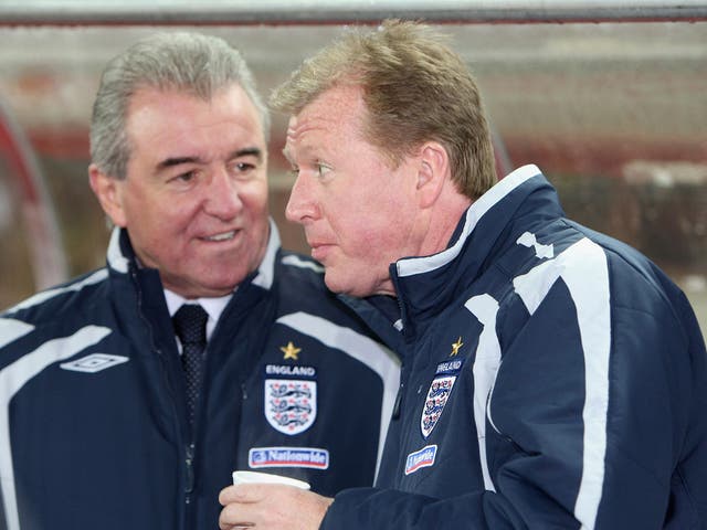 Terry Venables during his role as Steve McClaren's No 2 in 2007