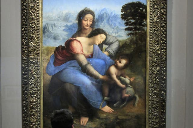 The Virgin and Child with Saint Anne after its restoration
