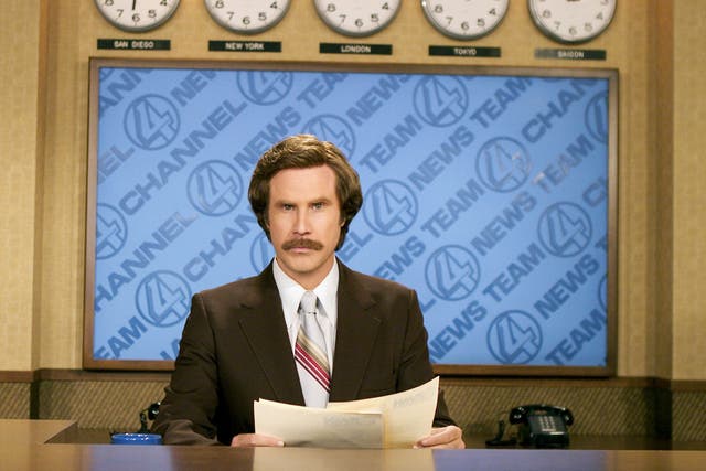 Will Ferrell, dressed as chauvinistic news anchor Ron Burgundy, took over the Conan show this week to announce that the hit film was being resurrected