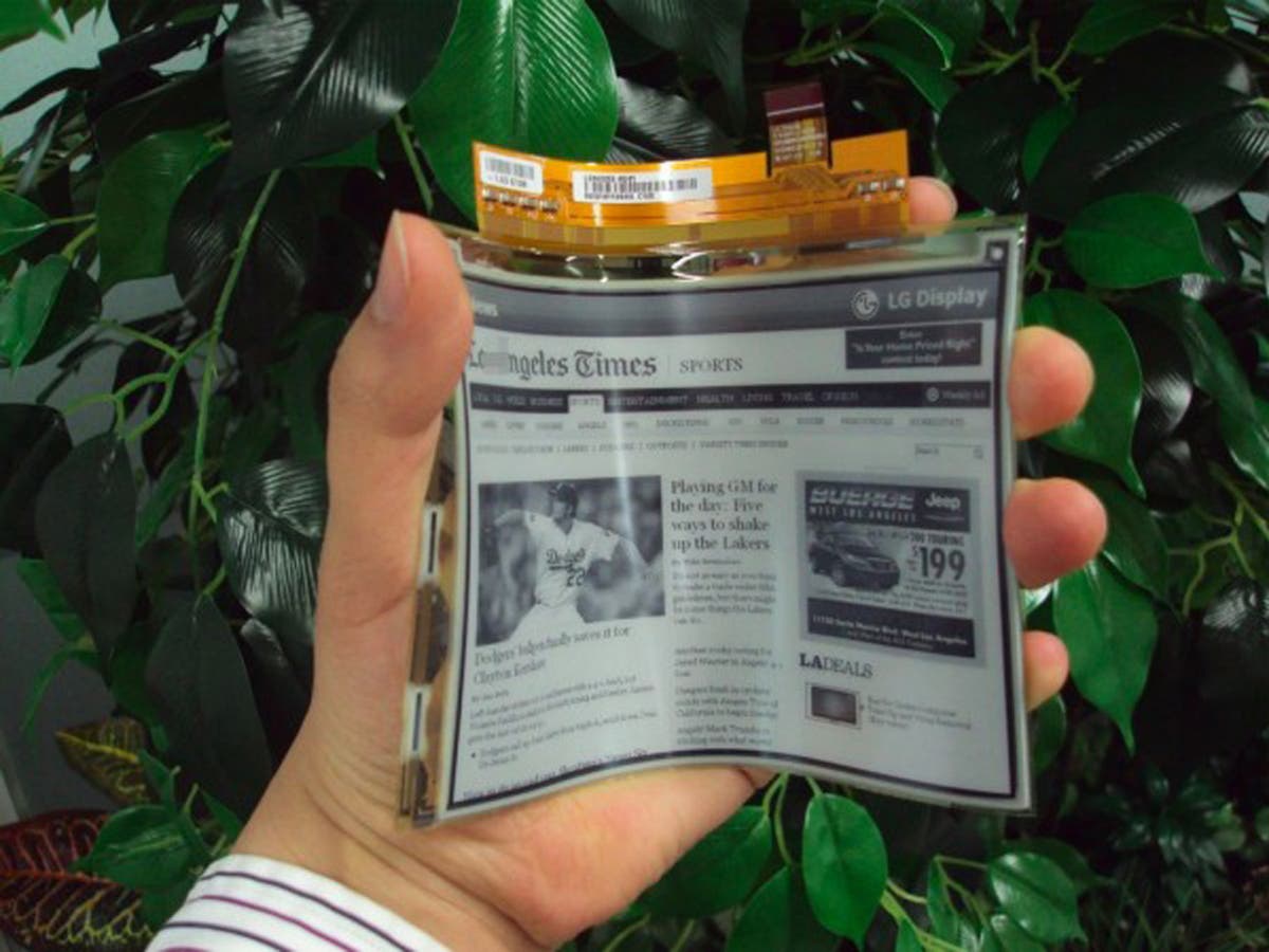 E-ink display: Your new flexible friend | The Independent | The Independent