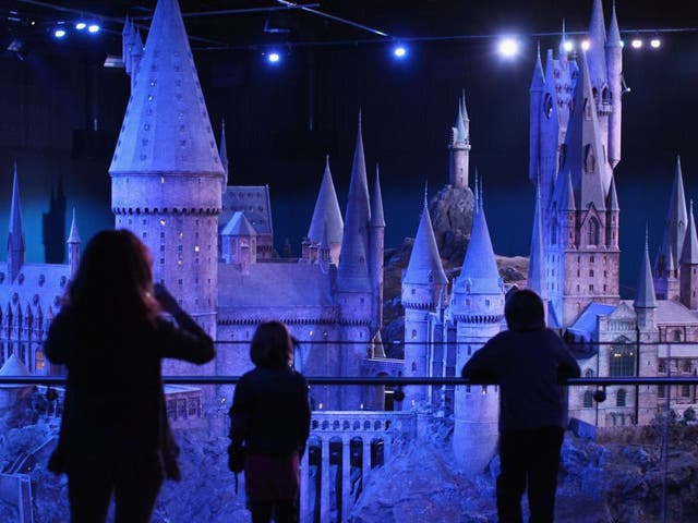 A model of Hogwarts at the new studio tour