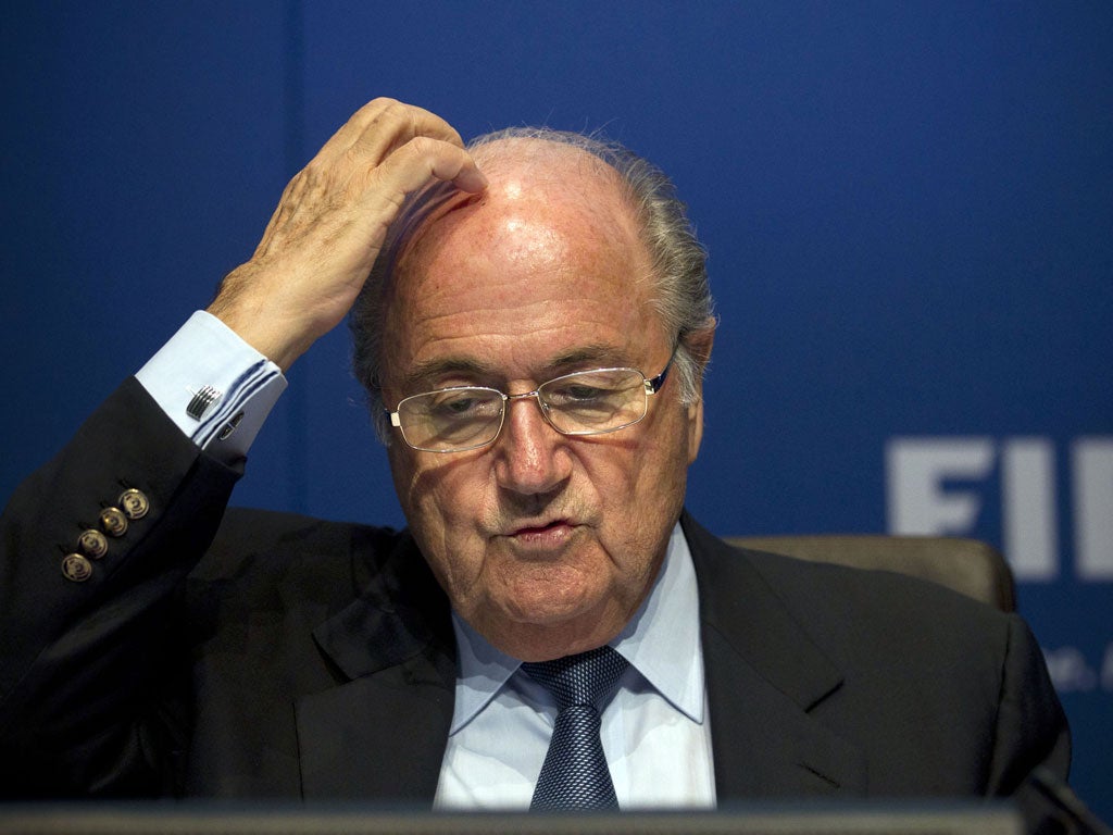 Sepp Blatter: Fifa’s president called it 'a historic day' but did not give full backing to the Pieth report