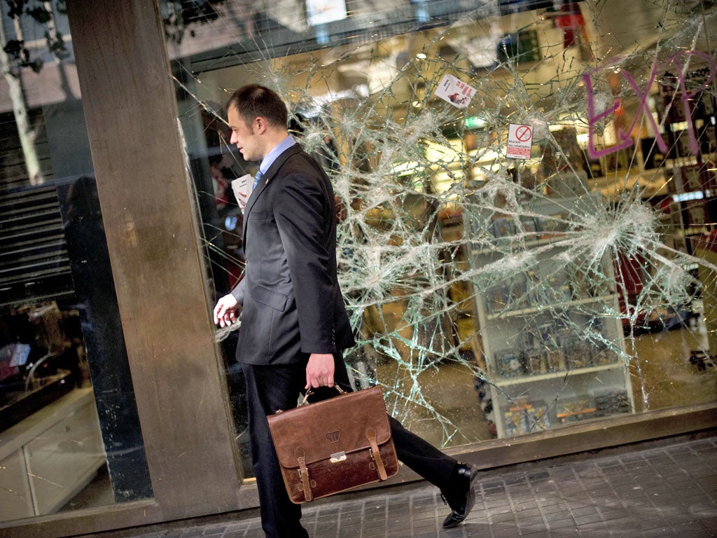 It was back to work in Barcelona yesterday