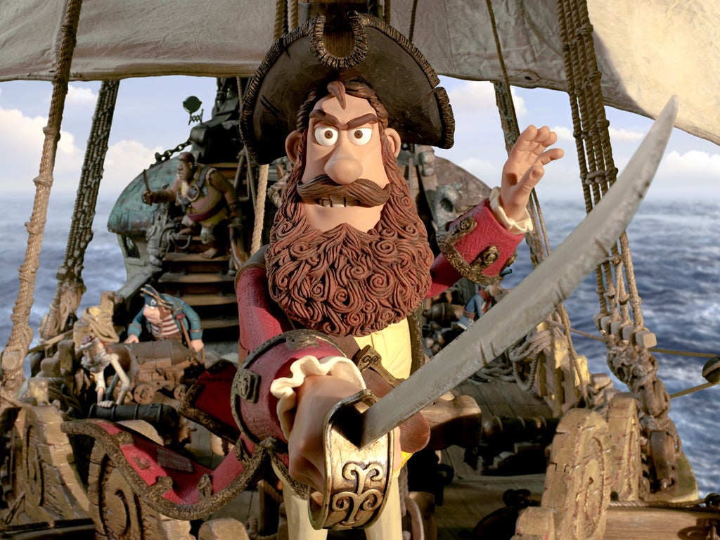 Hugh Grant is the voice of the Pirate Captain in Aardman Animations' The Pirates! In an Adventure with Scientists