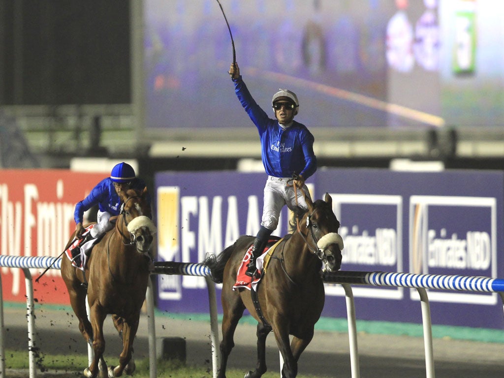 Mickael Barzalona celebrates