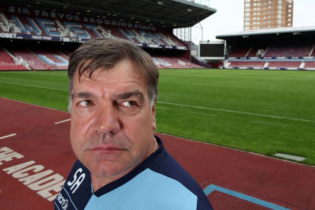 Stand and deliver: Sam Allardyce may be tough as old boots but he clearly felt he had to stick up for himself