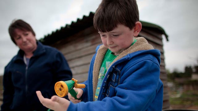 Gardeners at the Addison Garden allotments