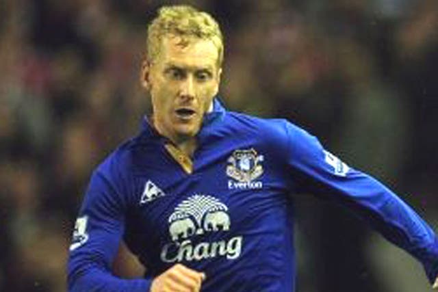 TONY HIBBERT: Everton rightback says his team-mates are
confident while they are winning