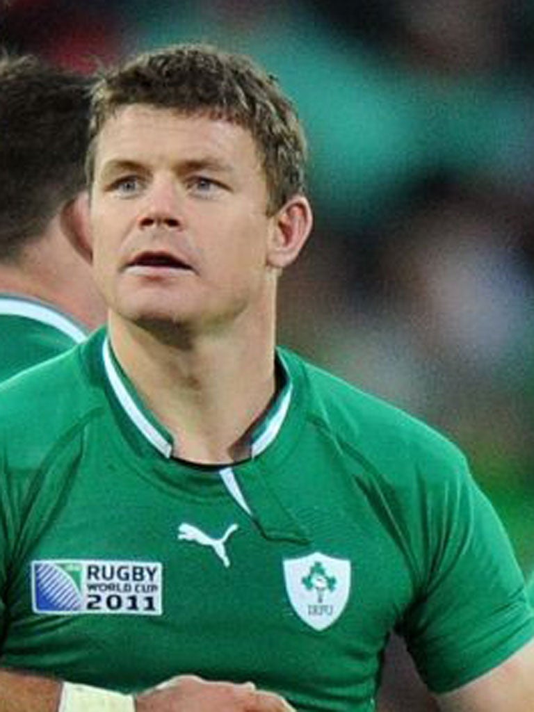 BRIAN O’DRISCOLL: The centre completed 80 minutes for
Leinster in their win over Munster