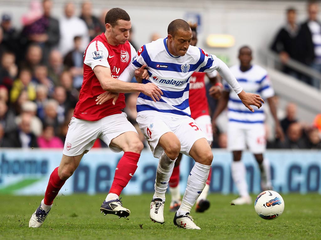 QPR in action against Arsenal