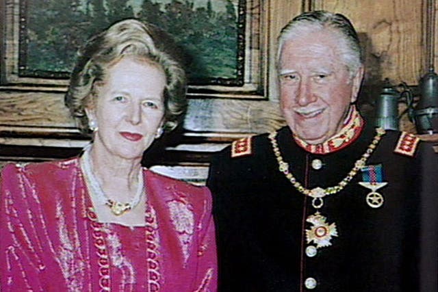 Margaret Thatcher with Chilean dictator, General Augusto Pinochet