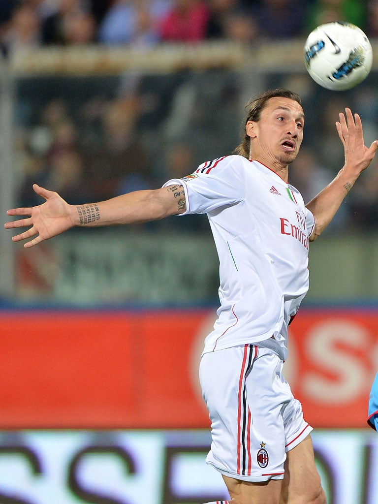 Zlatan Ibrahimovic: The Swedish striker will be eager to
prove himself against his former club
