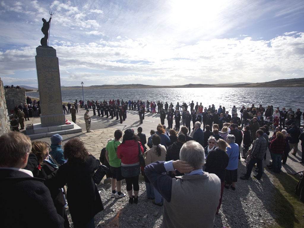Britain and Argentina separately marked the 30th anniversary of the Falklands War yesterday