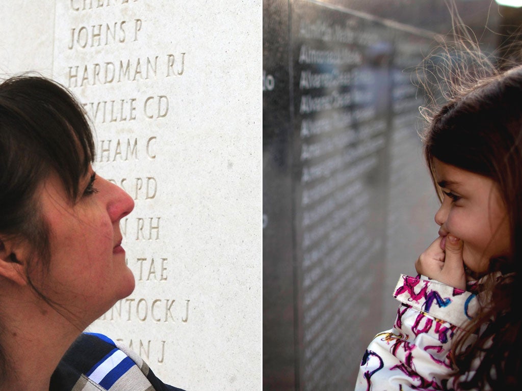 The anniversary of the start of the Falklands War was marked by ceremonies on both sides of the Atlantic. Margaret Allen, whose husband died on HMS Argonaut, was among the mourners at the National Memorial Arboretum, Staffordshire; events in Argentina included one in Ushuaia, Tierra del Fuego