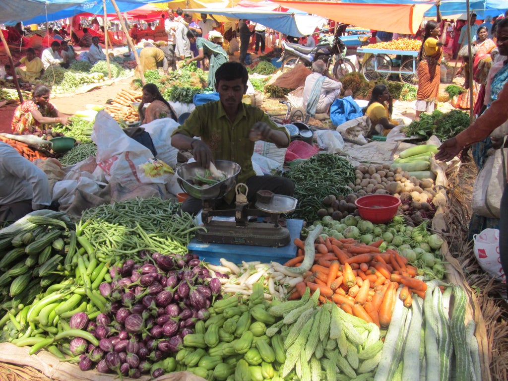 Five a day: the market at Nelamangala